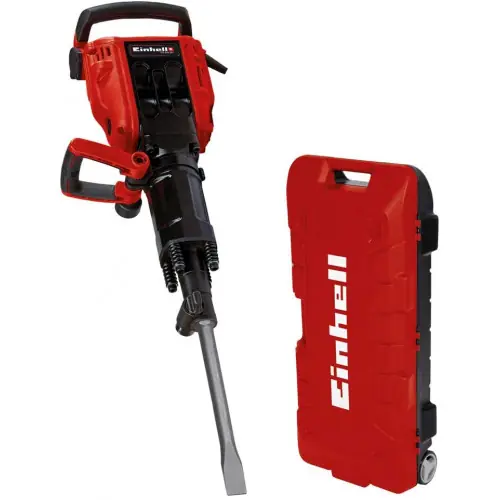 Seulement Aujourd'hui Marteau de démolition - TE-DH 50 - 1700 W - 50 J - Porte-outils SDS-HEX - Livré avec burins et chariot de transport - EINHELL