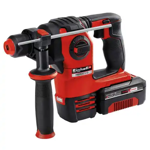 Marteau perforateur sans fil HEROCCO Kit +5 Accessoire (1x3,0Ah) - avec batterie - EINHELL Usine Directe