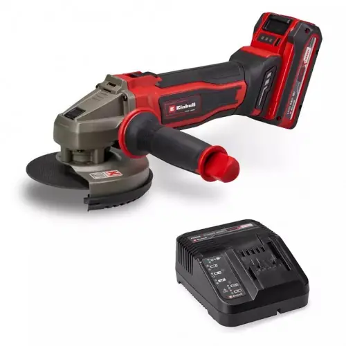 Meuleuse d’angle sans fil - TE-AG 18/125-2 Li (1 x 4,0 Ah) - 18V - Ø125 mm - EINHELL Meilleur Choix