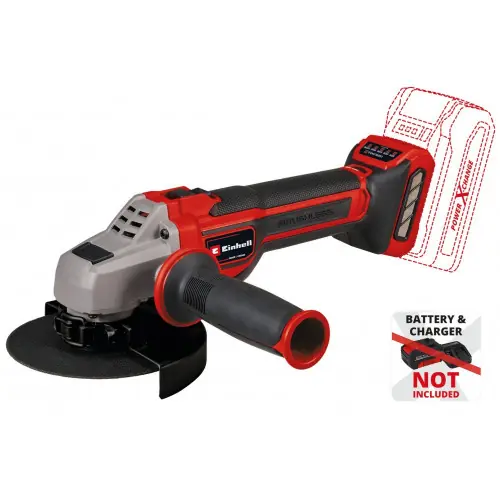 Meuleuse d’angle sans fil - TP-AG 18/125 CE Q Li-Solo - 18 V - Ø 125 mm - 3000-10500 tr/min - Brushless - Power X-Change - EINHELL Usine Directe
