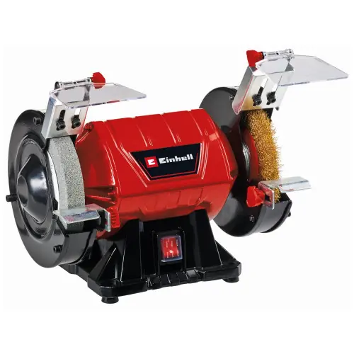 Meuleuse double d’établi – TC-BG 150 B – 350 W – Ø150 mm – 2980 tr/min – Prépolissage & brossage – EINHELL Expédition Rapide