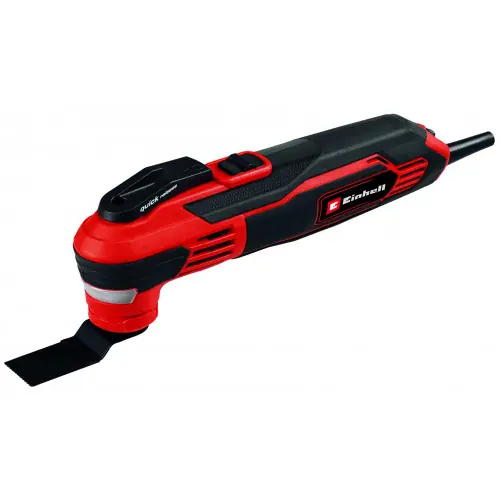 Vente Flash Outil multifonctions filaire – TE-MG 350 EQ – 350 W – LED – Fixation rapide – Aspiration poussières – E-Box Basic – EINHELL