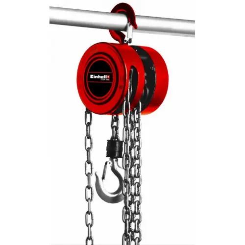 Palan à chaîne - TC-CH 1000 - Capacité de levage 1 000 kg - Chaîne 2,5 m - EINHELL Offre Limitée