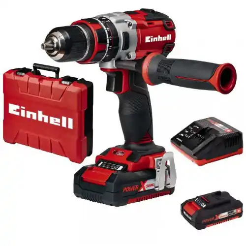 Perceuse visseuse à percussion sans fil TE-CD 18 Li-i BL (2x2,0Ah) - EINHELL Satisfait Ou Remboursé