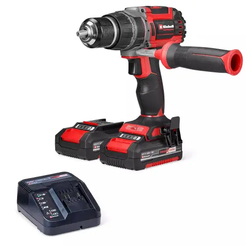 Perceuse-visseuse percussion TP-CD 18/70 Li-i BL (2×2,0 Ah) – 18V – brushless – 70Nm – 2 vitesses – EINHELL Commande En Gros