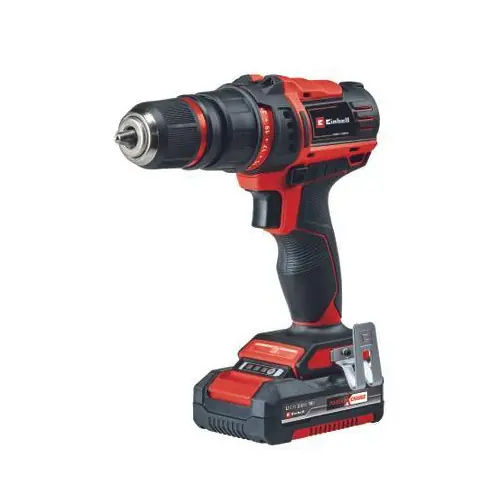 Perceuse-visseuse sans fil - TE-CD 18/45 3X-Li - 18 V - 45 Nm - 2 vitesses - mandrin 13 mm - 1× batterie 2,0 Ah + chargeur - EINHELL Dernière Chance