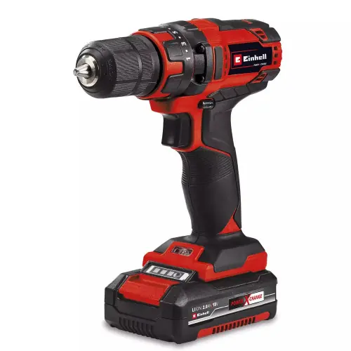 Haute Qualité Perceuse-visseuse TC-CD 18/35 Li (1x2,0 Ah) - 18V - 35Nm - 2 vitesses - mandrin 10mm - EINHELL