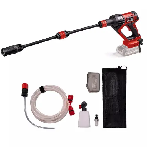 Dernier Modèle Pistolet-nettoyeur sans fil HYPRESSO 18/24-1 - 18V - 24 bar - débit 240L/h - buse 4 positions - mode Éco - EINHELL