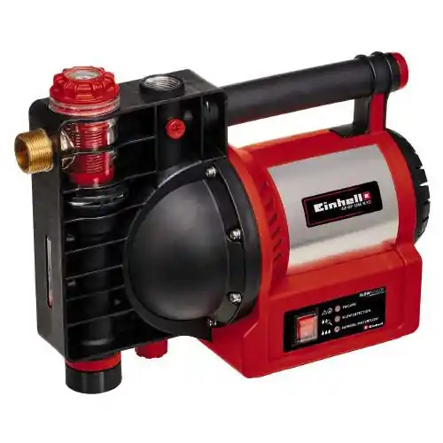 Pompe d’arrosage GE-GP 1246 N FS - 1200 W - Débit 4600 L/h - Pression max. 5 bar - Corps en acier inoxydable - Pré-filtre avec c - EINHELL Livraison Express