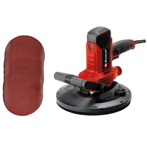 Ponceuse pour cloisons sèches - TC-DWS 225 - 1220 W - Ø 225 mm - 1500-2300 tr/min - Aspiration intégrée - EINHELL Haute Qualité