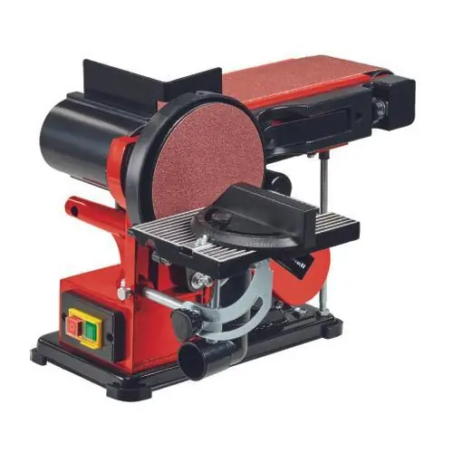 Achat Immédiat Ponceuse stationnaire à bande et à disque – TC-US 380 – 380 W – Bande 100 x 914 mm – Disque Ø 150 mm – EINHELL