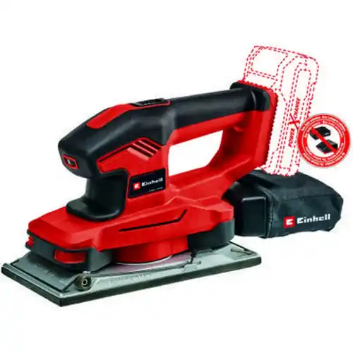 Ponceuse vibrante sans fil TE-OS 18/230 Li Solo - 18 V - Plateau 230 x 115 mm - Sans batterie ni chargeur - EINHELL Marque