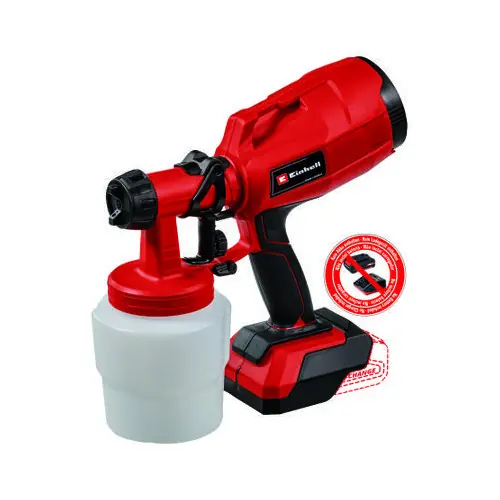 Pulvérisateur de peinture sans fil - TC-SY 18/60 Li-Solo - 18 V - 650 ml/min - Réservoir 800 ml - EINHELL Remise