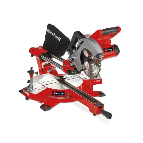 Nouveauté Scie à onglet radiale sans fil - TE-SM 36/210 Li Solo - Lame 210 mm - Système coulissant - Sans batterie ni chargeur - EINHELL