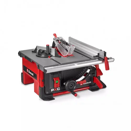 Remise Scie circulaire sur table sans fil - TE-TS 36/8 T Li-Solo - 36 V Twin-Pack - Lame Ø 210 mm - Table aluminium avec extension - EINHELL