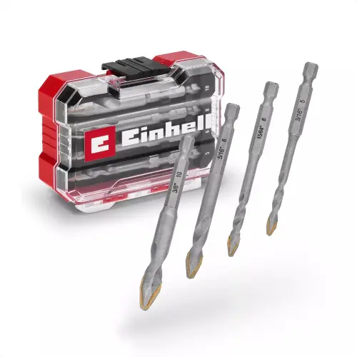 Set de forets en céramique - XS Case HM Flieboh (4 pièces) - EINHELL Promotion Saisonnière
