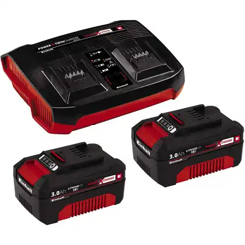 Starter Kit Power X Change - Double Chargeur rapide 36V 2x3,0 Ah - EINHELL Promotion Saisonnière