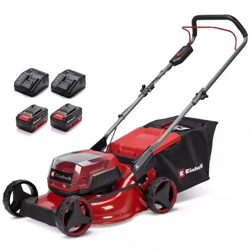 Pas Cher Tondeuse à gazon sans fil 36 V - GC-CM 36/42 Li BL - largeur de coupe 42 cm - moteur brushless - batteries 4,0 Ah incluses - Pow - EINHELL