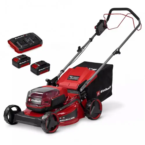 Paiement Sécurisé Tondeuse à gazon sans fil autotractée - GC-CM 36/46 S Li BL - 36 V Twin-Pack - Largeur de coupe 46 cm - 2 batteries 4,0 Ah - EINHELL