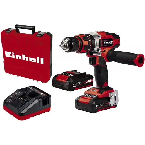 Visseuse-perceuse à percussion sans fil 18 V – TE-CD 18/48 Li-i – 2 batteries 2,0 Ah + chargeur – EINHELL Dernier Modèle