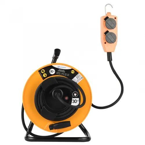 Prix Réduit Enrouleur de câble électrique chantier avec terre L. 30 m ho7rnf 3g1.5 – ELECTRALINE