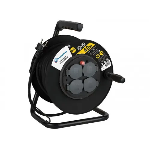 Enrouleur De Câble Électrique Chantier Avec Terre L. 40 M Ho7Rnf 3G1.5 - ELECTRALINE Usine Directe