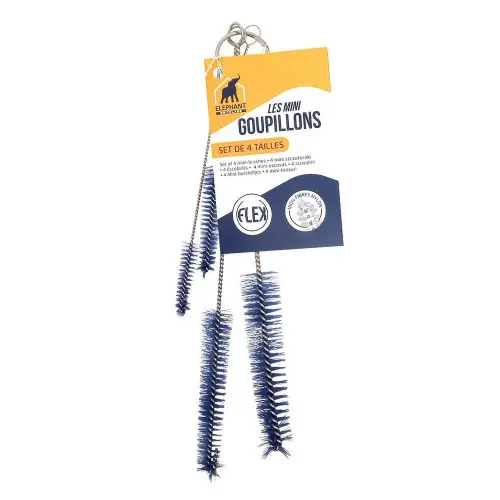 Lot de 4 goupillons acier inoxydable ELEPHANT - ELEPHANT Nouvelle Collection