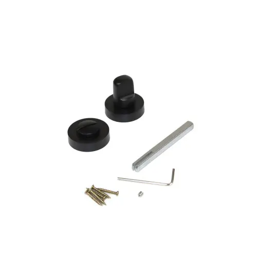 5 jeux rosace de condamnation, rosace ronde pour porte intérieur, Ø 35 mm, Peint en noir - EMUCA Offre Exclusive