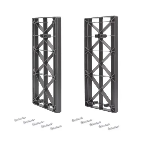 Petit Prix Accessoire latéral pour penderie rabattable pour armoire Sway - Plastique - Titane - EMUCA