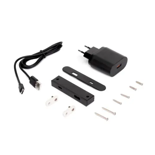 Connecteur USB A+C Linky (81x12mm) - 5V DC 2A (10W) - Plastique noir - Plastique - EMUCA Prix Cassé