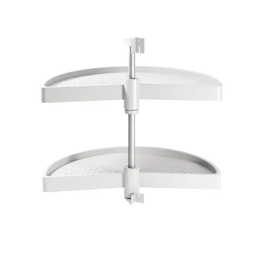Jeu de plateaux Shelvo 1/2 lune pour module 800 mm en plastique blanc – EMUCA Vente Flash
