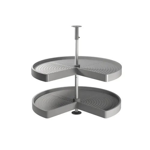 Jeu de plateaux Shelvo 3/4 pour module 900 mm en plastique gris - EMUCA Promotion Saisonnière