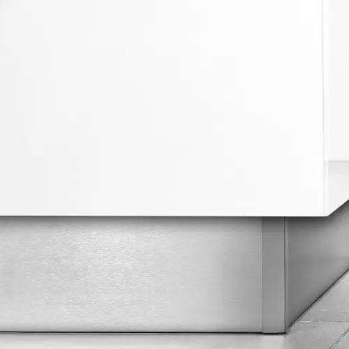 Kit de plinthes de cuisine Plasline avec accessoires union, H 100 mm, Anodisé satiné - EMUCA Marque