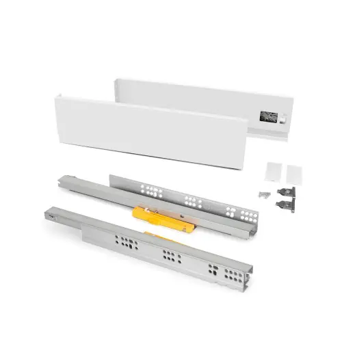 Kit de rangement de chaussures en métal et cadre - coulisses à fermeture souple pour armoire- module 900mm- Gris pierre - EMUCA Meilleure Vente