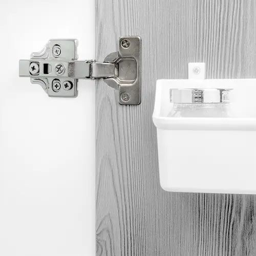 Kit de supports pour 3 étagères en bois et 1 module pour structure Zero- Zamak- Peint gris pierre – EMUCA Authentique