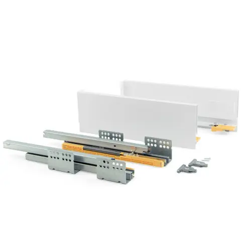 Promotion Kit de tiroir Concept hauteur 138 mm et profondeur 500 mm finition blanc – EMUCA