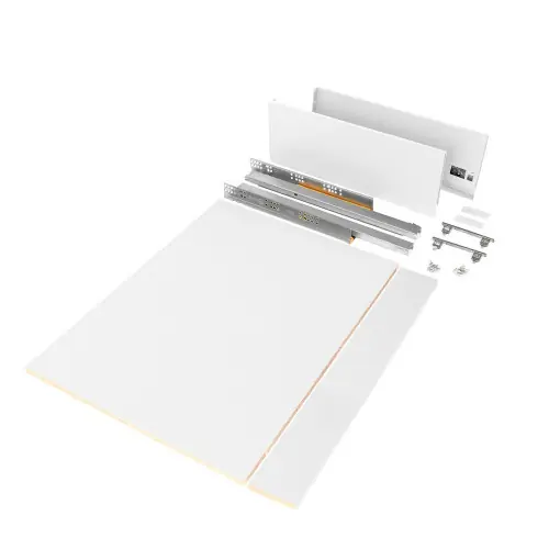 Prix Réduit Kit de tiroir, cuisine et salle de bain Vertex - panneaux inclus, H 178 x M 900, blanc - EMUCA