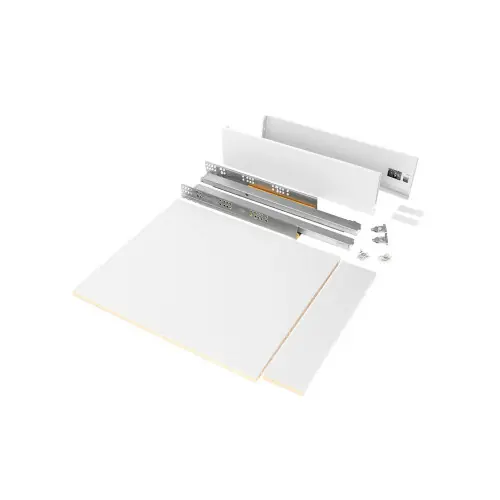 Kit de tiroir pour cuisine et salle de bain Vertex – panneaux inclus, H 93 x M 450, blanc – EMUCA Nouvel Arrivage