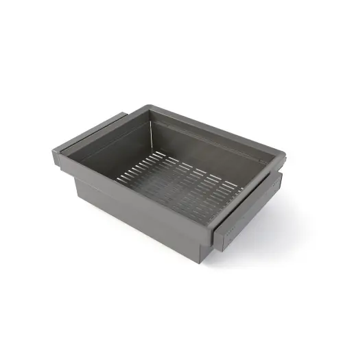 Kit panier métallique et rack ajustable Quartz pour armoires - glissières extension totale et à fermeture douce - Module 70cm - EMUCA Top Vente