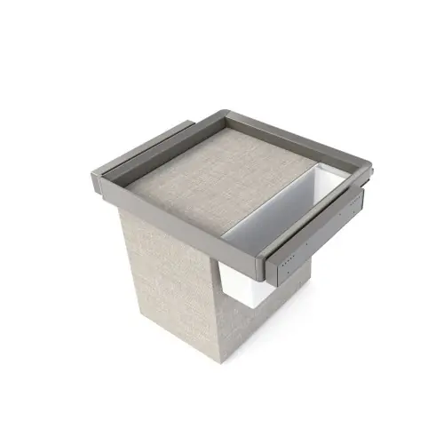 Soldes Kit plateau auxiliaire - panier et rack ajustable Quartz pour armoires - glissières extension totale et à fermeture douce - M - EMUCA