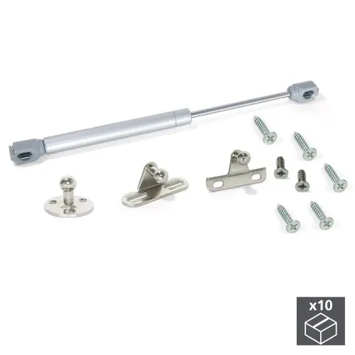 Lot de 10 pistons pour meubles à portes relevables force 5 kg et course 80 mm - EMUCA Nouvel Arrivage