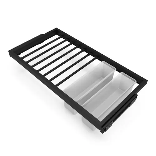 Produit De Marque Lot de 20 charnières coudées pour montage rentrant X91 - fermeture amortie et accessoires Euro- Acier- Titane - EMUCA
