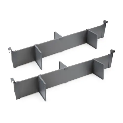 Quantité Limitée Lot de séparateurs pour l‘intérieur des tiroirs Vertex-Concept, Module 900 mm, Gris - EMUCA
