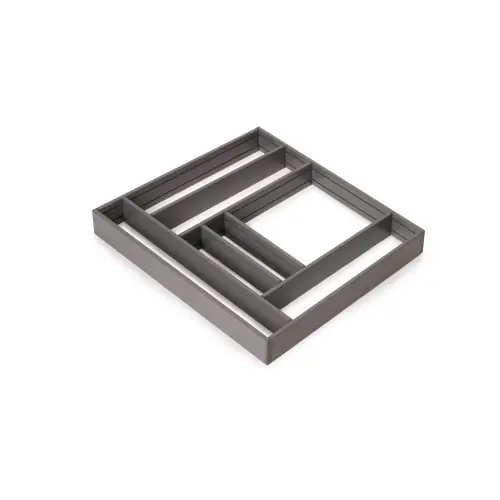 Organisateur de tiroirs Alumount 600x500 - Aluminium - Gris antracite - EMUCA Marque