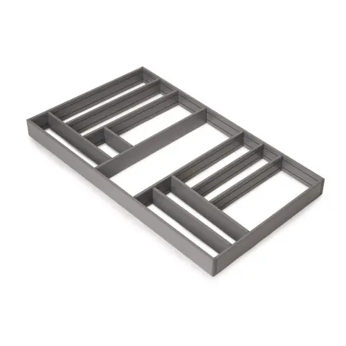 Vente Flash Organisateur de tiroirs Alumount 900x500 - Aluminium - Gris antracite - EMUCA