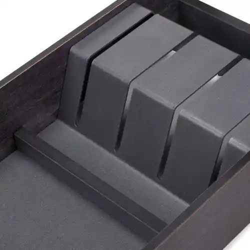 Prix Cassé Organisateur Orderbox pour tiroir- 150x470 mm- Gris anthracite- Acier et Bois - EMUCA