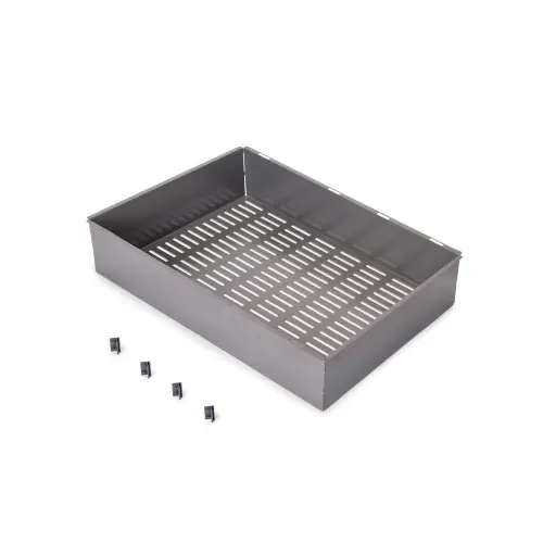 Remise Panier métallique pour armoires et dressings Quartz - 540 (M70) - Acier - Titane - EMUCA
