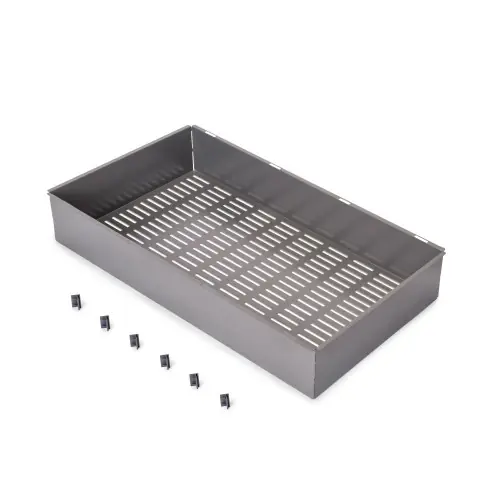 Panier métallique pour armoires et dressings Quartz - 740 (M90) - Acier - Titane - EMUCA Affaire À Saisir