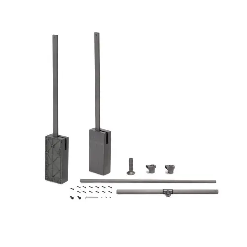 Penderie rabattable pour armoire Sway - 600 - 830mm - Acier - Aluminium et Plastique - Peint en titane - EMUCA Haute Qualité