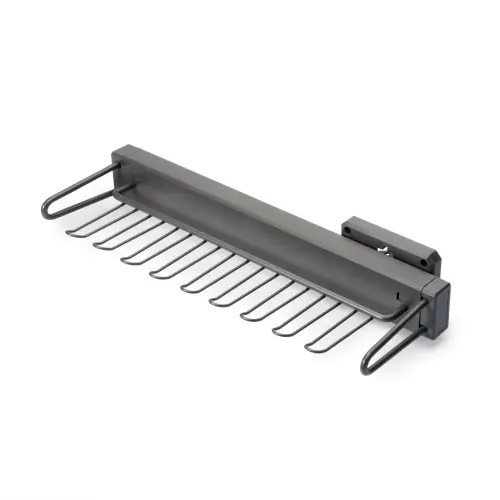 Populaire Porta cravates latéral extractible Quartz – Plastique et Aluminium – Titane – EMUCA
